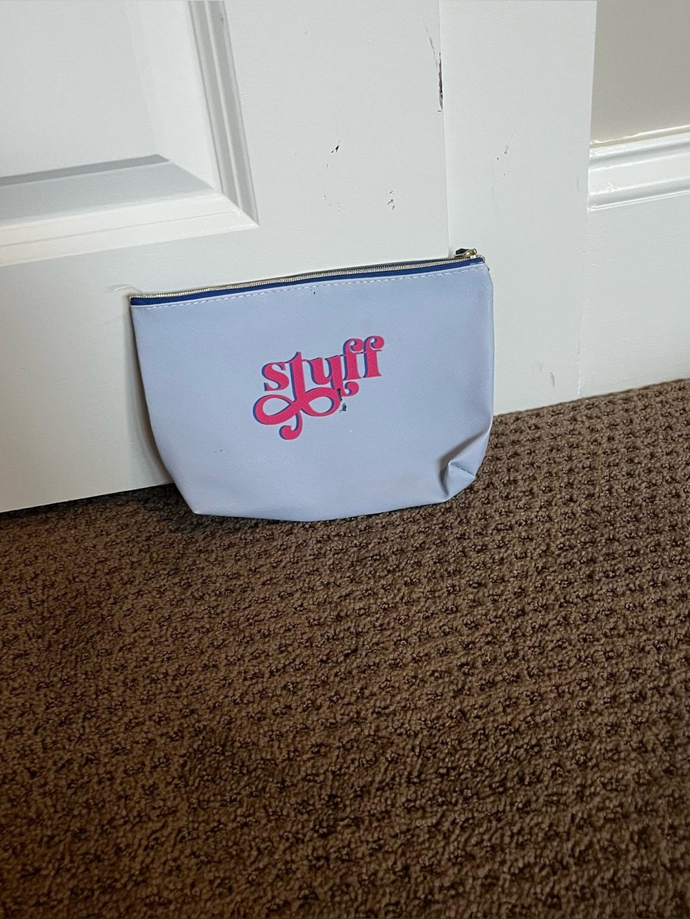 Small purple makeup self care bag